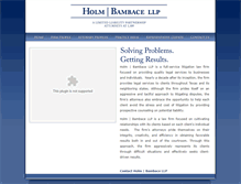 Tablet Screenshot of holmbambace.com